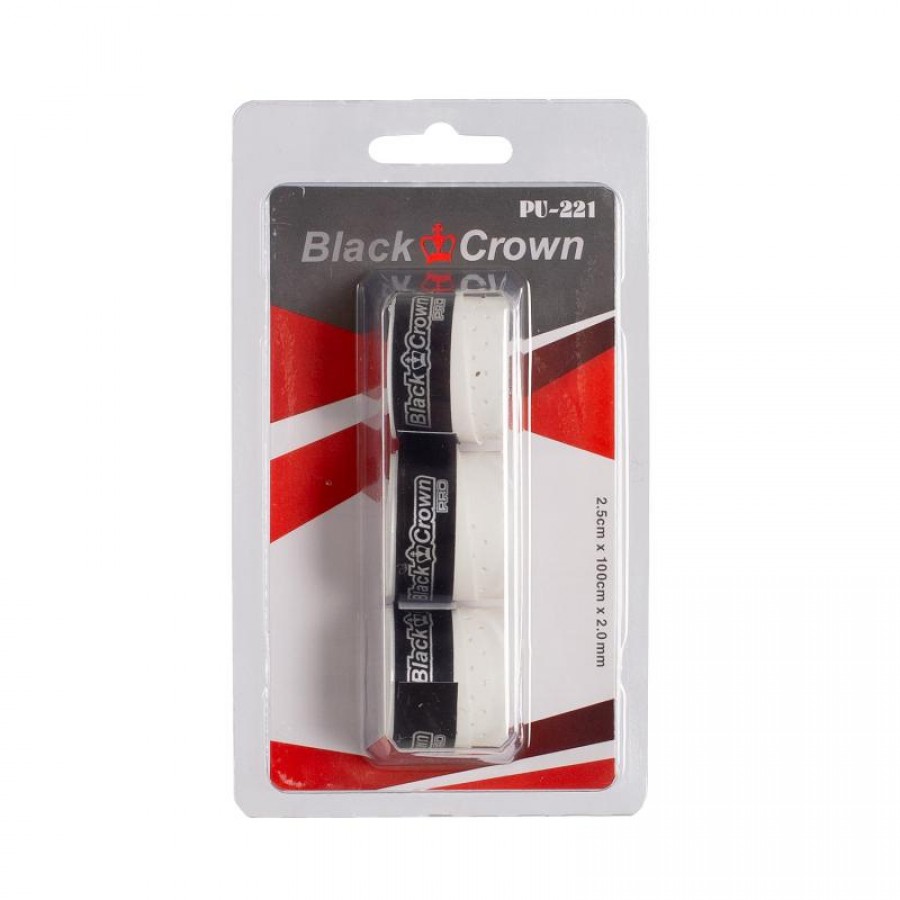 Blister Corona Nera Perforado Blanco 3 Overgrip  Offerta + Economico