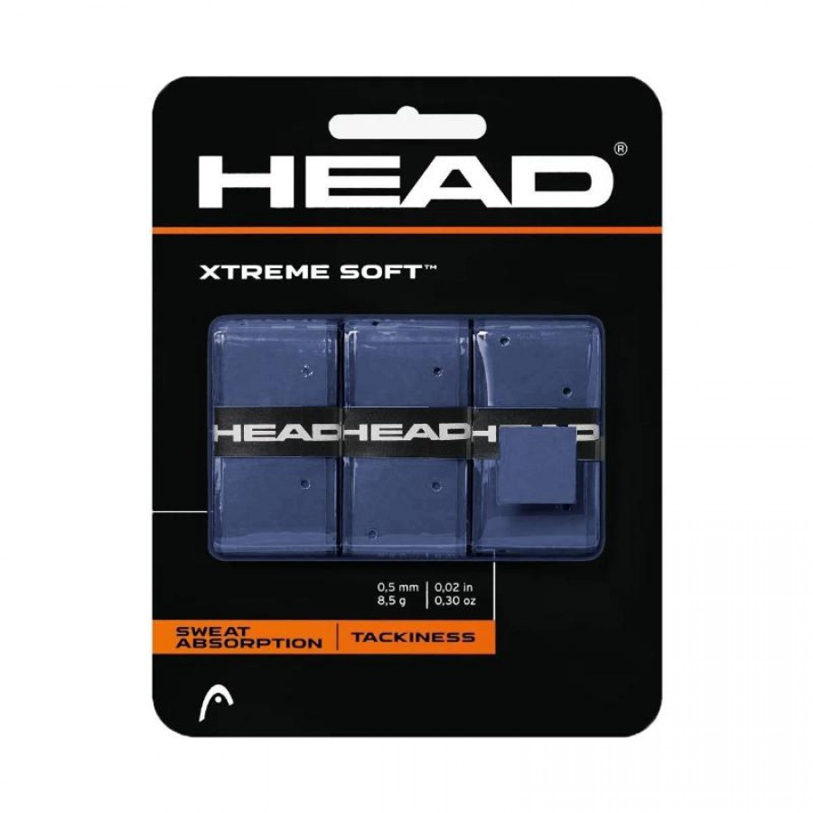 Blister Overgrips Head Xtreme Soft Azul 3 Unidades  Offerta + Economico