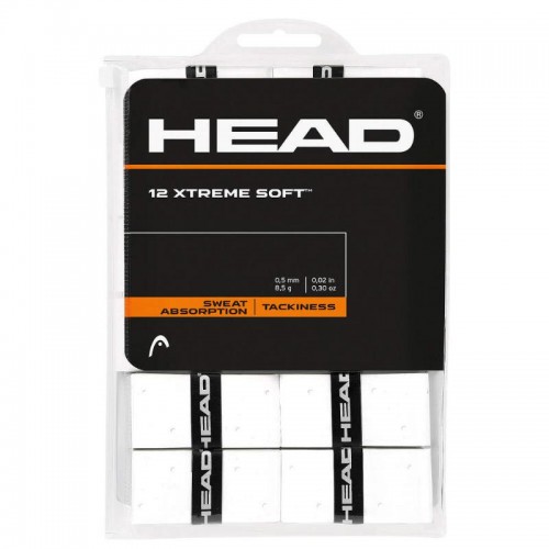 Blister Overgrips Testa Xtreme Soft White 12 unità