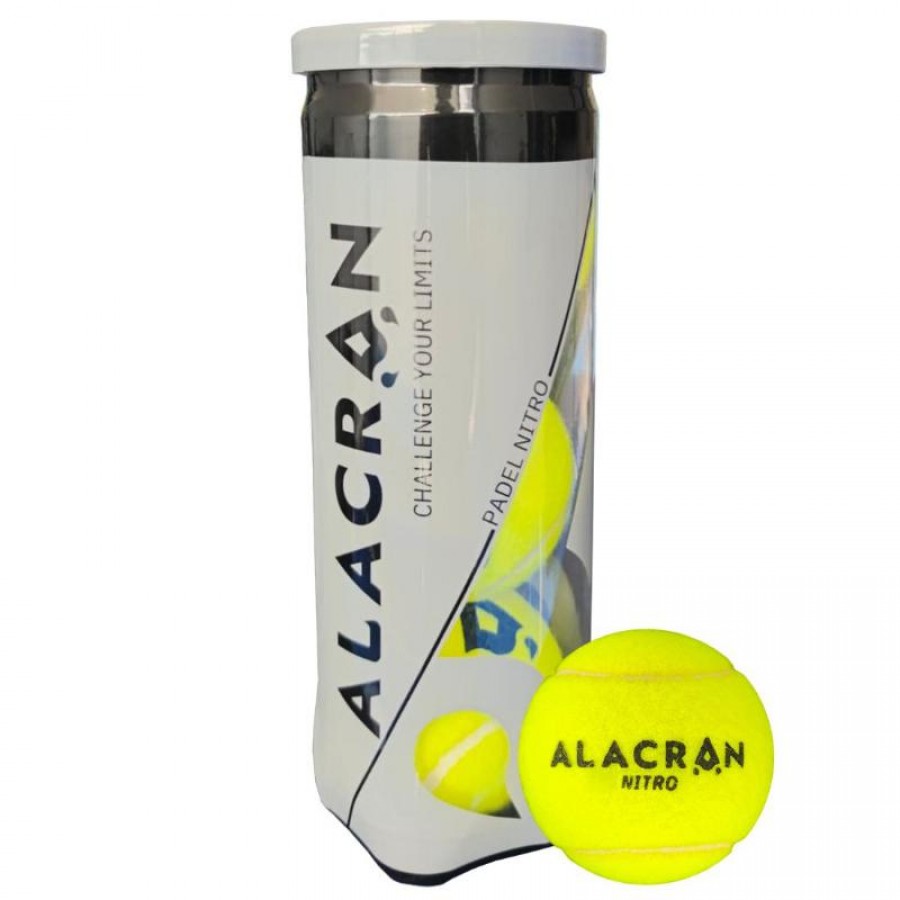 Bote de 3 Pelotas Alacran Nitro PADELPOINT Bote de 3 Pelotas Alacran Nitro