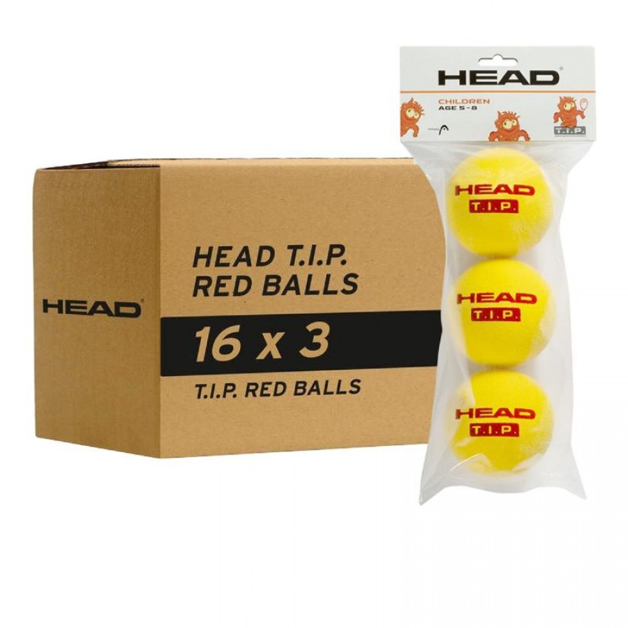 Cajon 48 Gomitoli - 16 Confezioni da 3 pz - Testa T.I.P. Rosso  Offerta + Economico