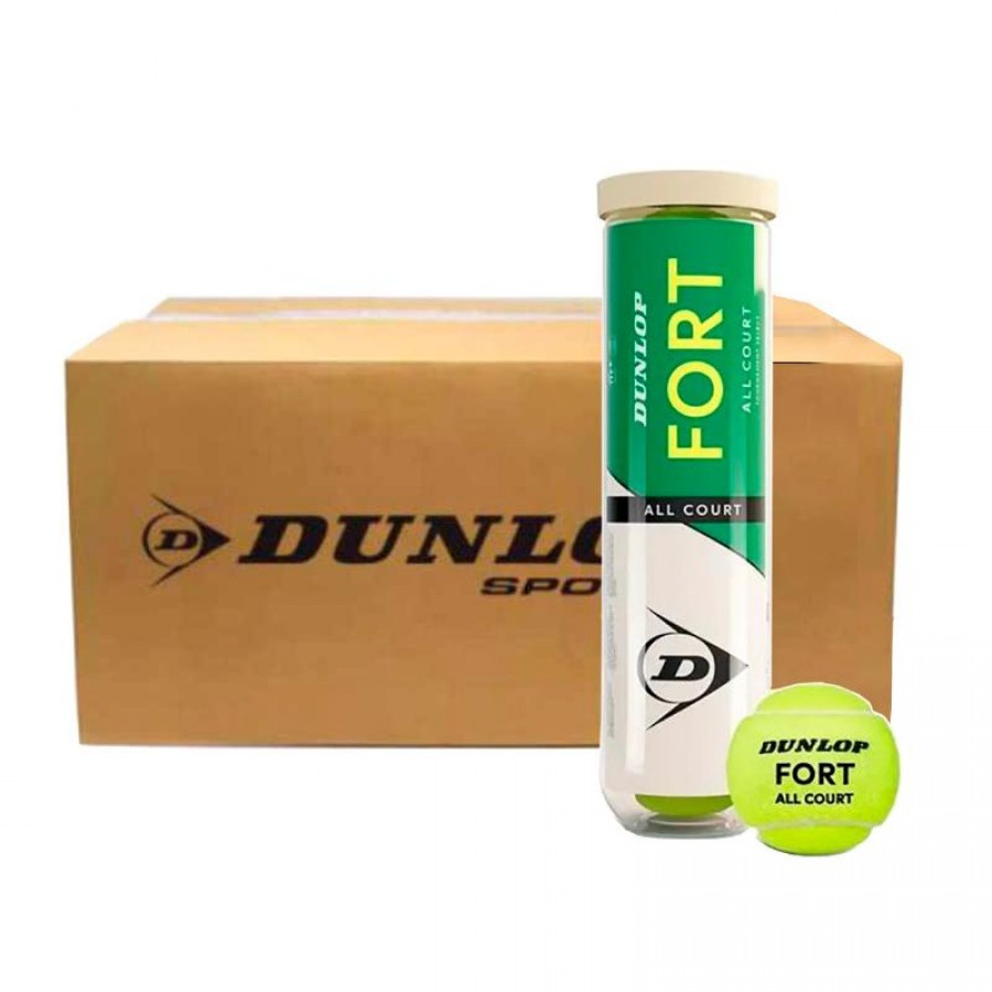 Cajon 72 Pelotas - 18 Botes de 4 Uds - Dunlop Fort All Court Tennis  Offerta + Economico