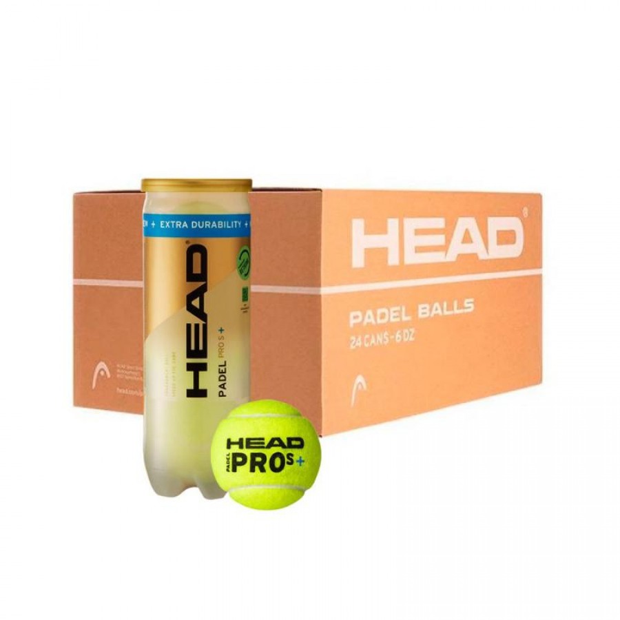 Scatola 72 Palline - 24 Lattine da 3 pz - Head Padel Pro S+  Offerta + Economico