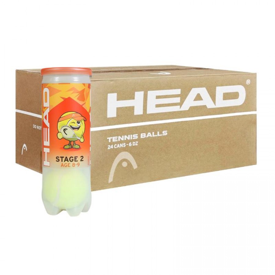 Scatola 72 Palline - 24 Lattine da 3 pz - Head Stage 2 Arancione  Offerta + Economico