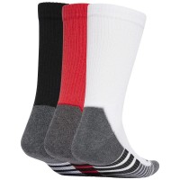 Adidas Calze Girocollo Imbottite Rosso Nero Bianco 3 Paia  Offerta + Economico