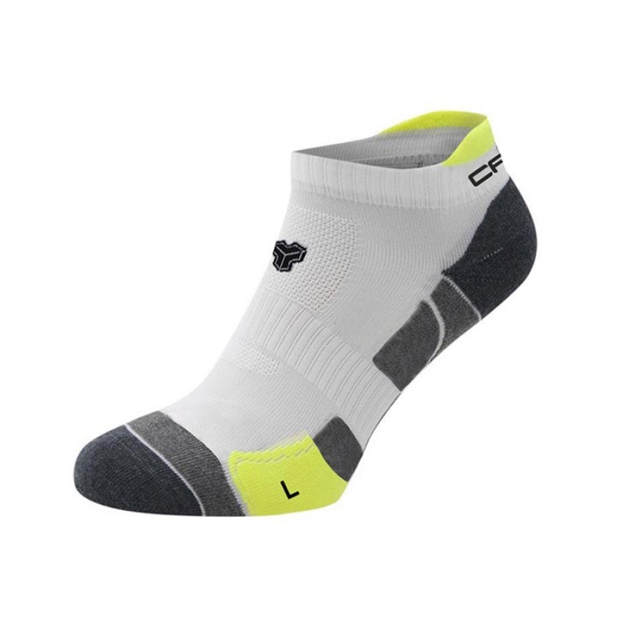 Cartri Axel Crew Green White Calzini 1 Coppia  Offerta + Economico