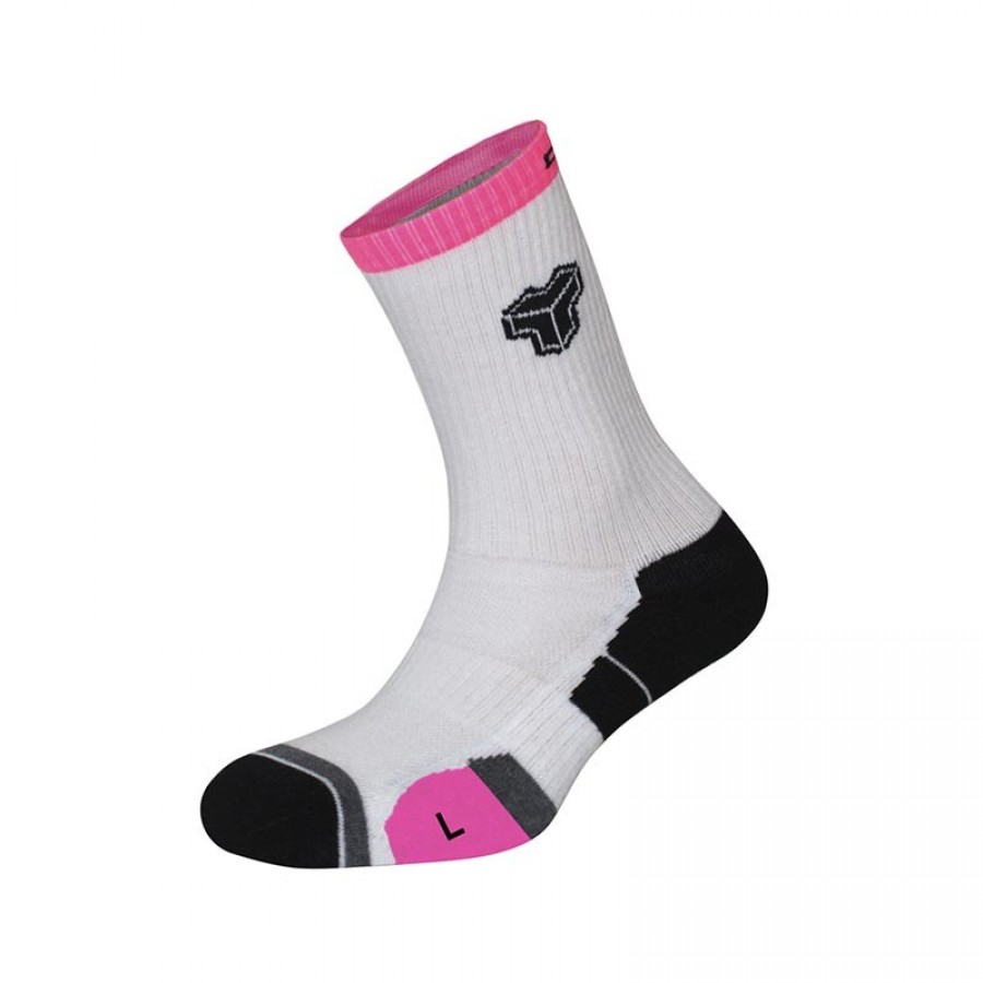 Cartri Axel High White Fucsia Calzini 1 Coppia  Offerta + Economico