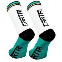 Cartri Titus High Bianco Verde Calzini 1 Paio
