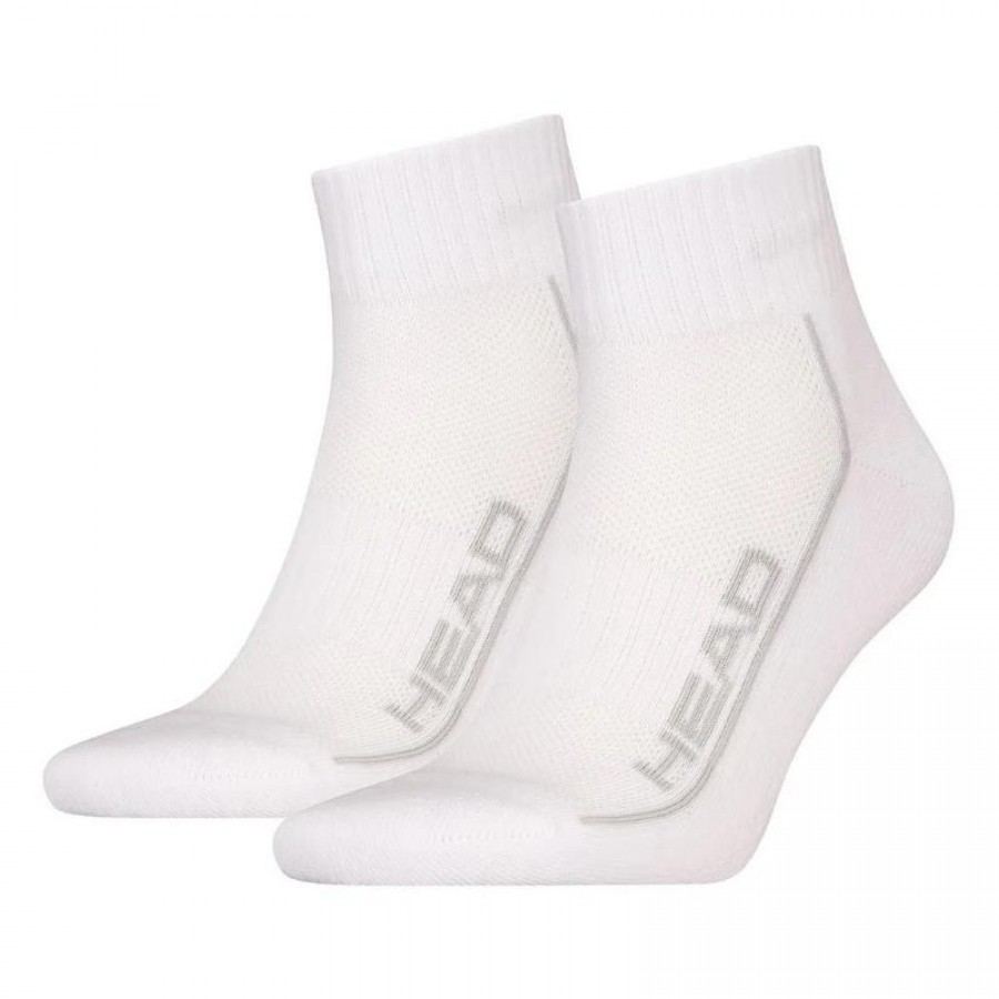 Calcetines Head Performance Quarter Blanco Gris 2 Pares  Offerta + Economico