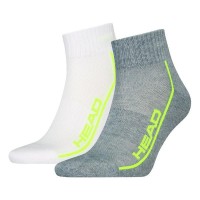 Calcetines Head Performance Quarter Blanco Gris Lima 2 Pares  Offerta + Economico