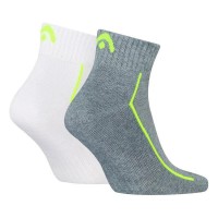 Calcetines Head Performance Quarter Blanco Gris Lima 2 Pares  Offerta + Economico