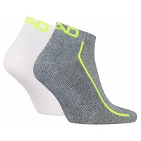 Head Performance Sneaker Calze Bianco Grigio Lime 2 Paia  Offerta + Economico