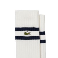 Calzini Lacoste High Cut Navy Bianco 2 Paia