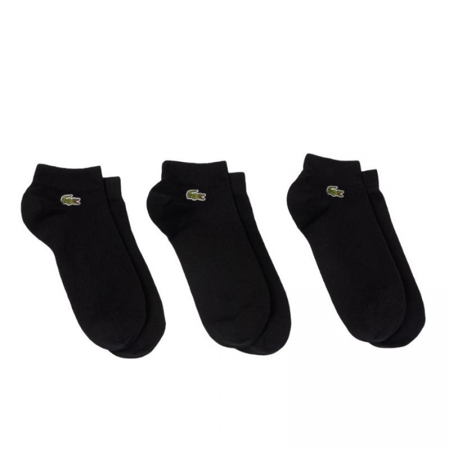 Calzini Lacoste Sport Low Cut Nero 3 Paia  Offerta + Economico