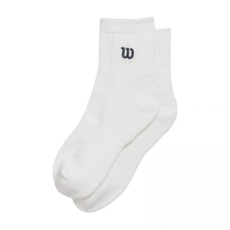 Calcetines Wilson Quarto di lunghezza Blanco Azul Marino 1 Par
