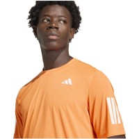 Maglietta arancione Adidas Club 3 Stripes