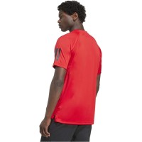 Adidas Club 3 Stripes Rosso Nero Maglietta  Offerta + Economico