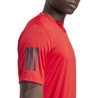 Adidas Club 3 Stripes Rosso Nero Maglietta  Offerta + Economico