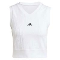 Adidas Crop Top Pro Bianco Maglietta Donna  Offerta + Economico