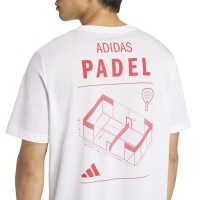 Maglietta bianca Adidas Padel Graphic