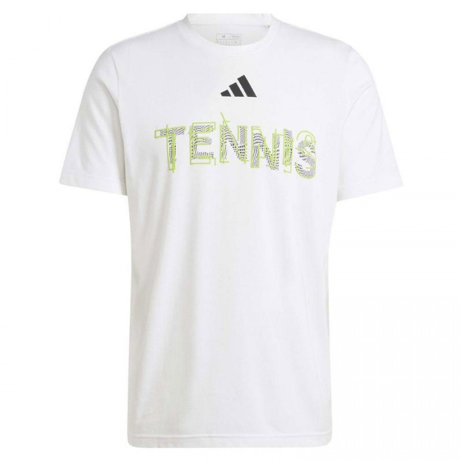 Adidas Tennis Graphic Maglietta bianca  Offerta + Economico