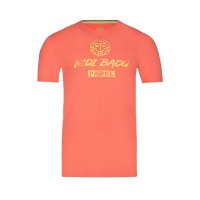 T-shirt in cotone Bidi Badu Mapalo Corallo Giallo Chiaro