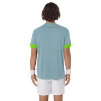 Camiseta Asics Court Azul Lima Electrico  Offerta + Economico
