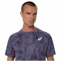 Camiseta Asics Game SS Top Gris Purpura  Offerta + Economico