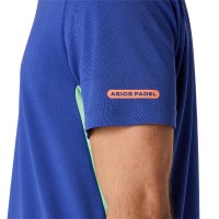 Asics Padel Court SS Top Maglietta Blu Cobalto Menta