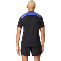 T-shirt Asics Padel Court SS Top Nero Blu Cobalto
