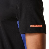 T-shirt Asics Padel Court SS Top Nero Blu Cobalto