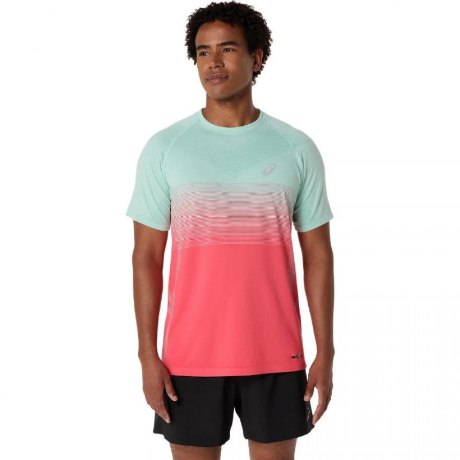 Camiseta Asics Seamless SS Top Corallo Verde  Offerta + Economico