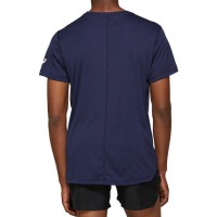 Asics Maglietta da donna bianca lucida blu argento