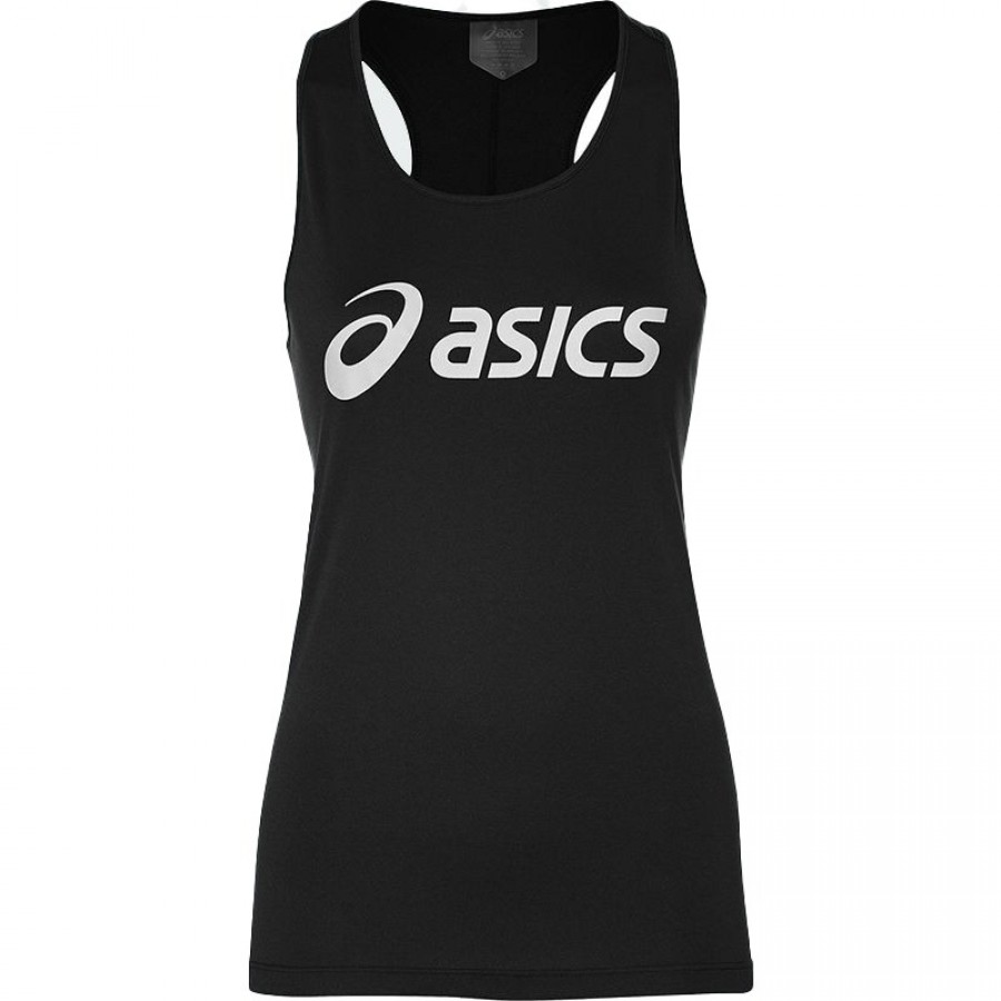 Maglietta Asics Argento Nera da Donna