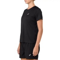 Maglietta Asics Argento Nera da Donna
