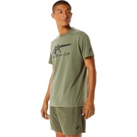Asics Tiger Lichen T-Shirt Verde PADELPOINT Asics Tiger Lichen T-Shirt Verde