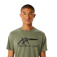 Asics Tiger Lichen T-Shirt Verde PADELPOINT Asics Tiger Lichen T-Shirt Verde