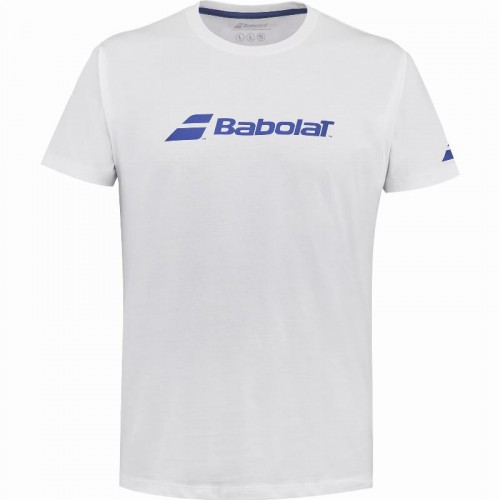 Camiseta Babolat Exercise Blanco Junior