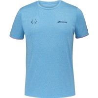Babolat Juan Lebron Maglietta Blu Rosa
