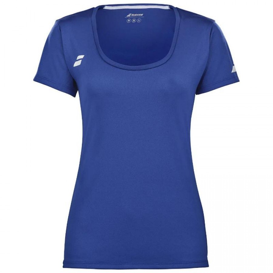 Camiseta Babolat giocano Capsleeve Azul Blanco Junior