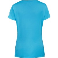 Camiseta Babolat giocano Capsleeve Azul Cian Mujer
