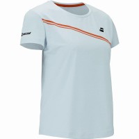 Camiseta Babolat gioca Capsleeve Azul Claro Junior