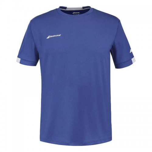 Camiseta Babolat Play Crew Neck Azul Junior
