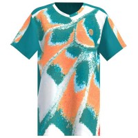 Bidi Badu Melbourne T-Shirt Bambino Petrolio Scollo A V Arancione