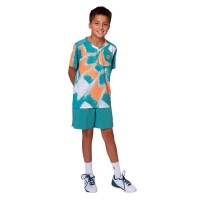 Bidi Badu Melbourne T-Shirt Bambino Petrolio Scollo A V Arancione
