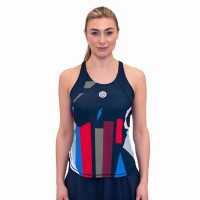 Bidi Badu New York Blu Scuro Rosso Maglietta da donna  Offerta + Economico
