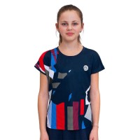 Bidi Badu New York Capsleeve Blu Scuro Rosso Junior T-shirt  Offerta + Economico