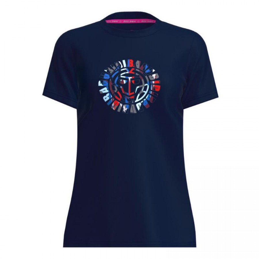 Bidi Badu New York Chill Blu Scuro Rosso Maglietta da donna  Offerta + Economico