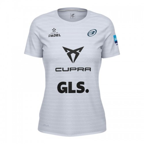 Bullpadel Bea Gonzalez Premier Padel Oimbra Teal Maglietta Grigia
