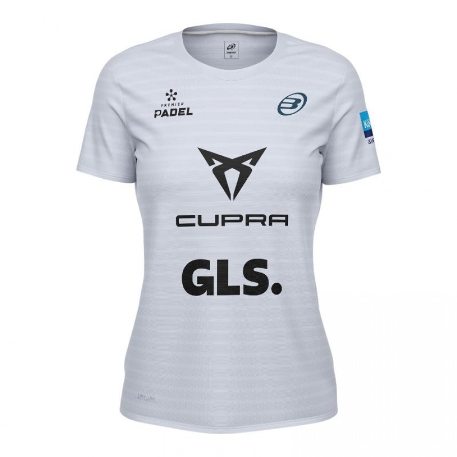 Bullpadel Bea Gonzalez Premier Padel Oimbra Teal Maglietta Grigia